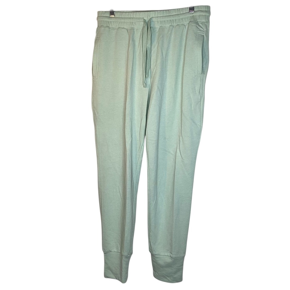 Fabletics Daria Jogger III Sage Green Recycled Terry‎ Sweatpants L Lounge  NEW